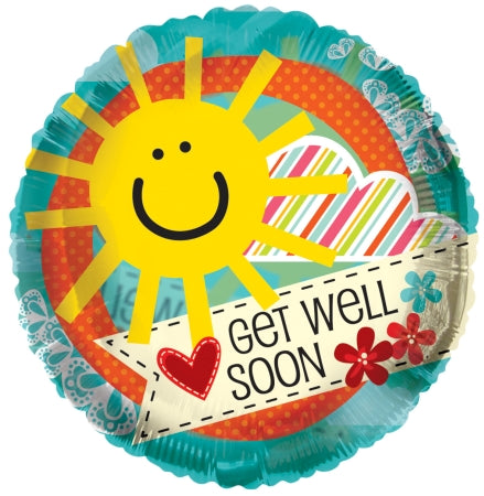 Get well soon mylar balloon from The Flower Cart